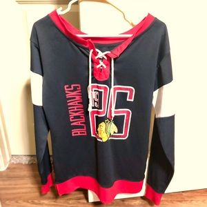 Chicago Blackhawks casual long sleeve jersey